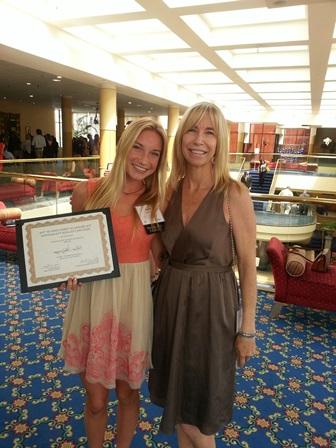 Rose Huizenga with mother Jennifer